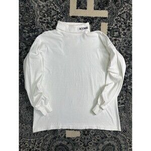 Vintage Mens Medallion Brand UConn Huskies Turtleneck L/S Shirt Size L Made USA